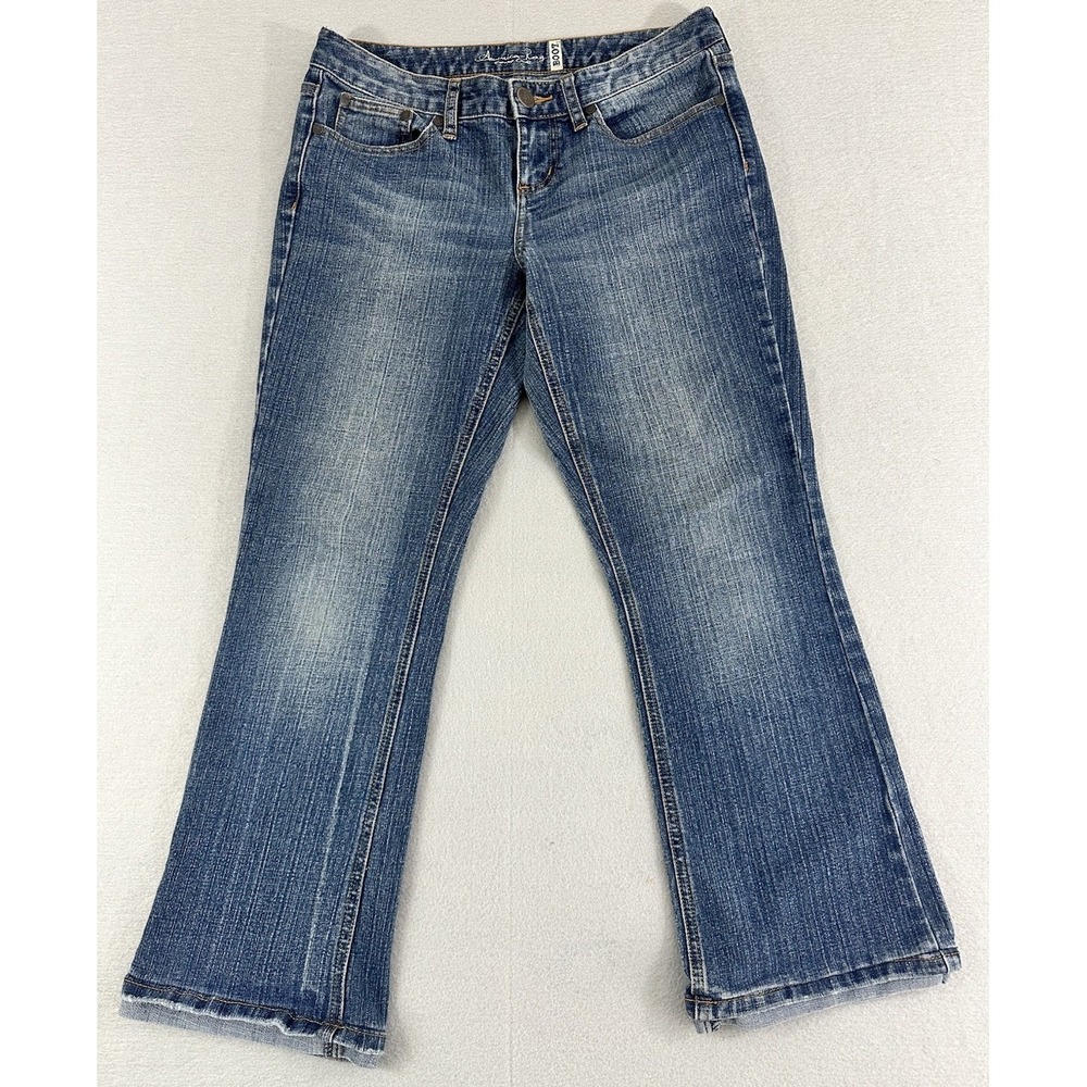 American Rag Cie Boot Cut Cotton Blend Medium Wash Denim Jeans Women's 7 Short